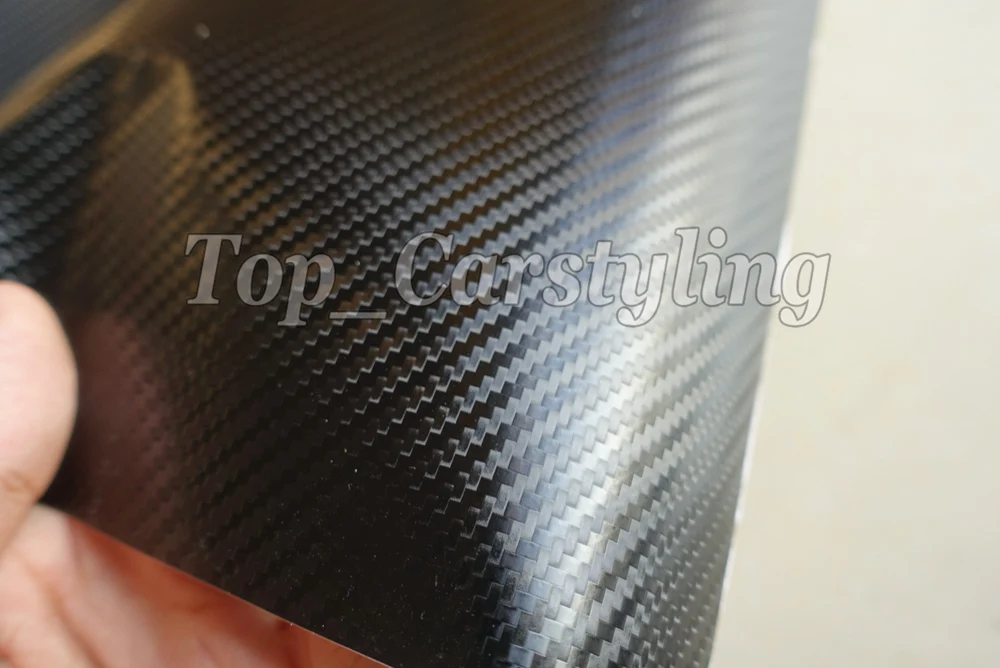 3d glossy matt  carbon real texture car wrapping film 3M black (7)