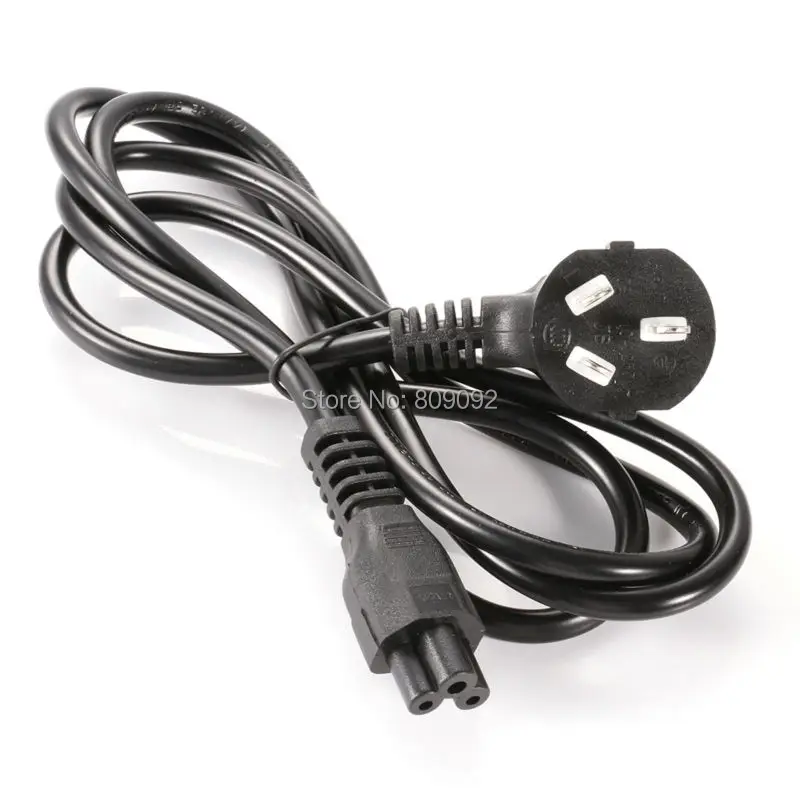 Universal UK/AU/EU Plug C5 to 3-Pin Power Charger Cable