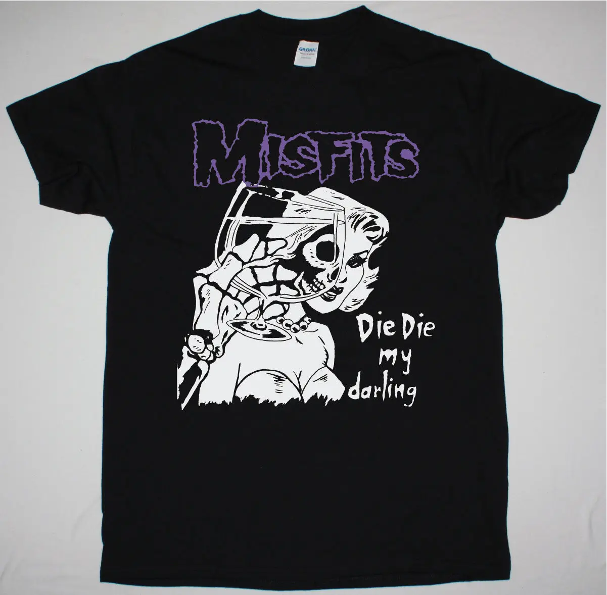 

MISFITS DIE DIE MY DARLING BLACK T SHIRT SAMHAIN GLENN DANZIG MICHALE GRAVES