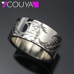 New Fashion Rings For Women Screw pattern Rings 316L Stainless Steel& Metal Silver Ring Women Jewelry K10026