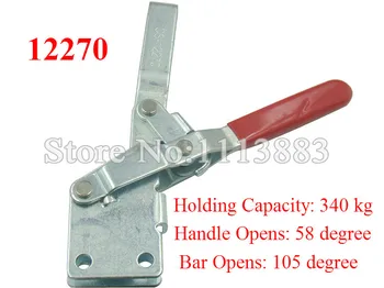 

2PCS Holding Capacity 340KG 750LBS Vertical Toggle Clamp 12270 U Bar Straight Base Straight Handle