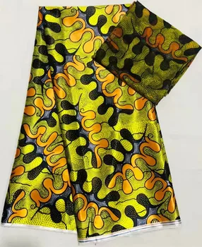 

Hot sale 2+4yards satin silk fabric african lace fabric for patchwork african fabric chiffon fabric dubai lace for dress LJ-Z62
