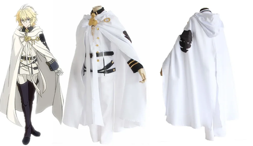 

Owari no Seraph Of The End Mikaela Hyakuya Uniform Cosplay Costume Full Set +Track