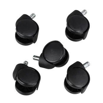 

Brand New 5 x Replacement Office Computer Chair Stem Swivel Castors Casters Wheels Black