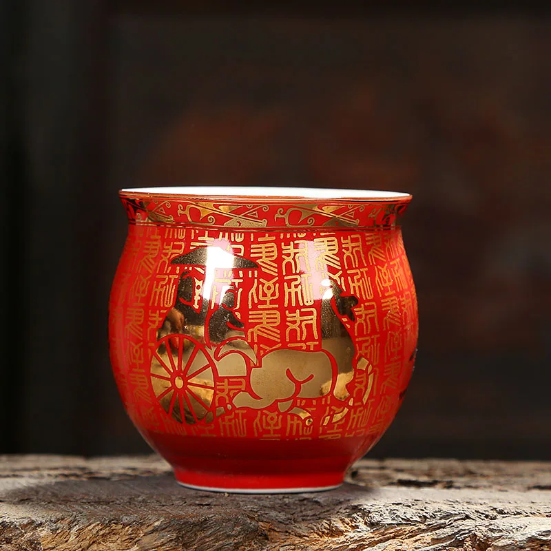 Высококачественная двойная керамическая чашка, китайский чайный набор, аксессуары, набор чайных чашек кунг-фу, набор чайных чашек для путешествий, фарфоровая чайная чашка, кружка, наборы - Цвет: 03