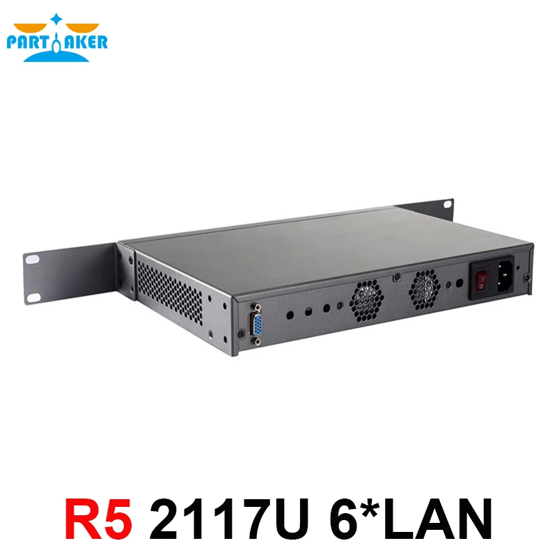 Сервер брандмауэра с маломощным процессором Celeron 2117U 1037U поддержка ROS Mikrotik PFSense
