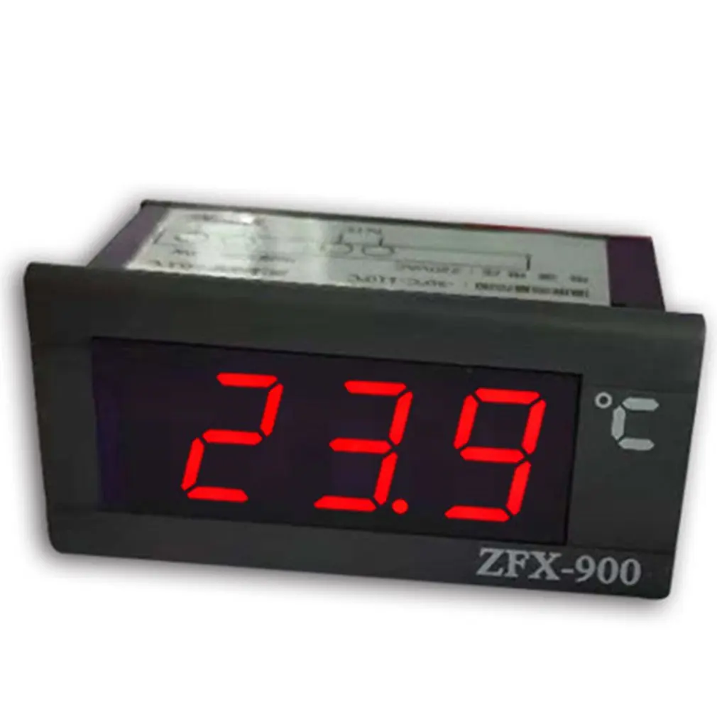ZFX-900 светодиодный дисплей цифровой термометр СВЕТОДИОДНЫЙ монитор температуры холодильник морозильник резервуары для воды датчик датчика 220 В переменного тока
