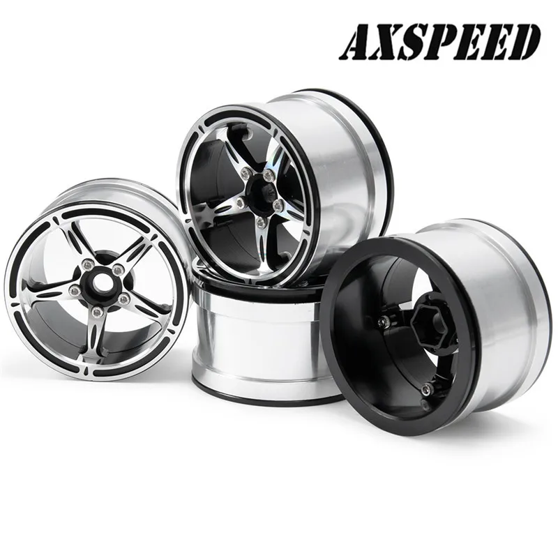 #23 2.2 inch metal Beadlock wheel Rims silver for Rc car wraith 90048 RR10 RC Rock Crawler