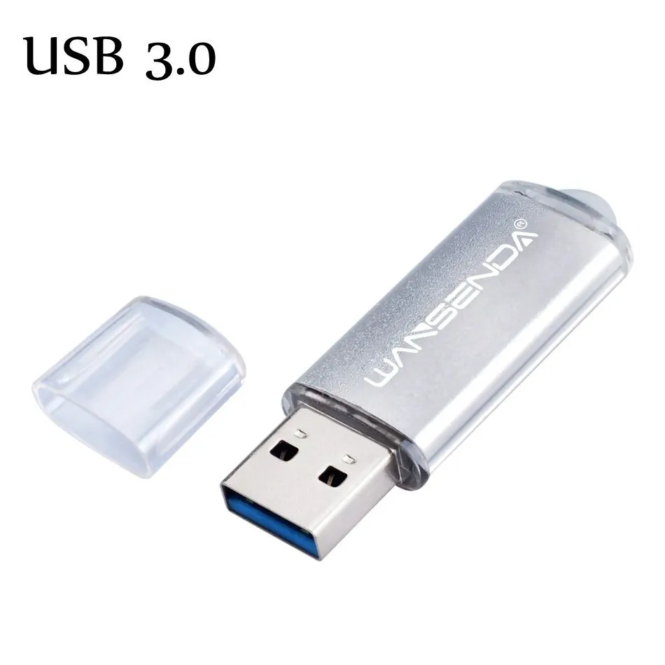 WANSENDA USB 3,0, 128 ГБ, 32 ГБ, USB флеш-накопитель, 64 ГБ, флеш-накопитель, 16 ГБ, 3,0, быстрая скорость, USB флешка, флеш-накопитель, 4 ГБ, 8 ГБ, флешка - Цвет: Белый