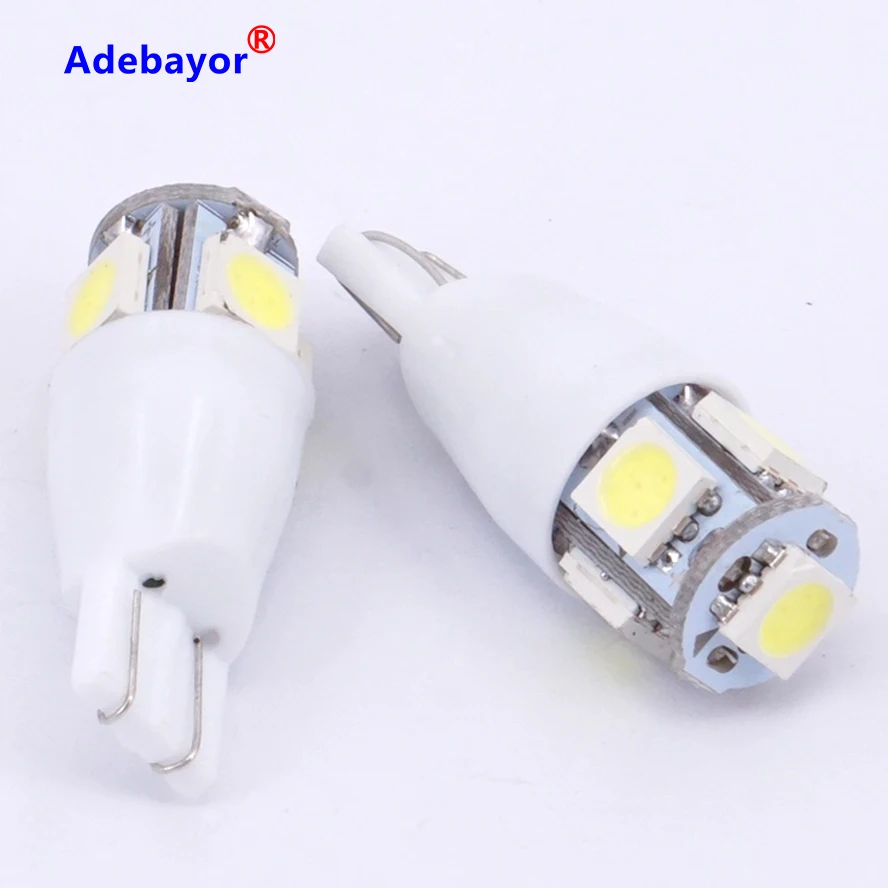100 x Бесплатная доставка T10 стробоскопическая вспышка W5W 194 5 SMD 5050 светодиодная