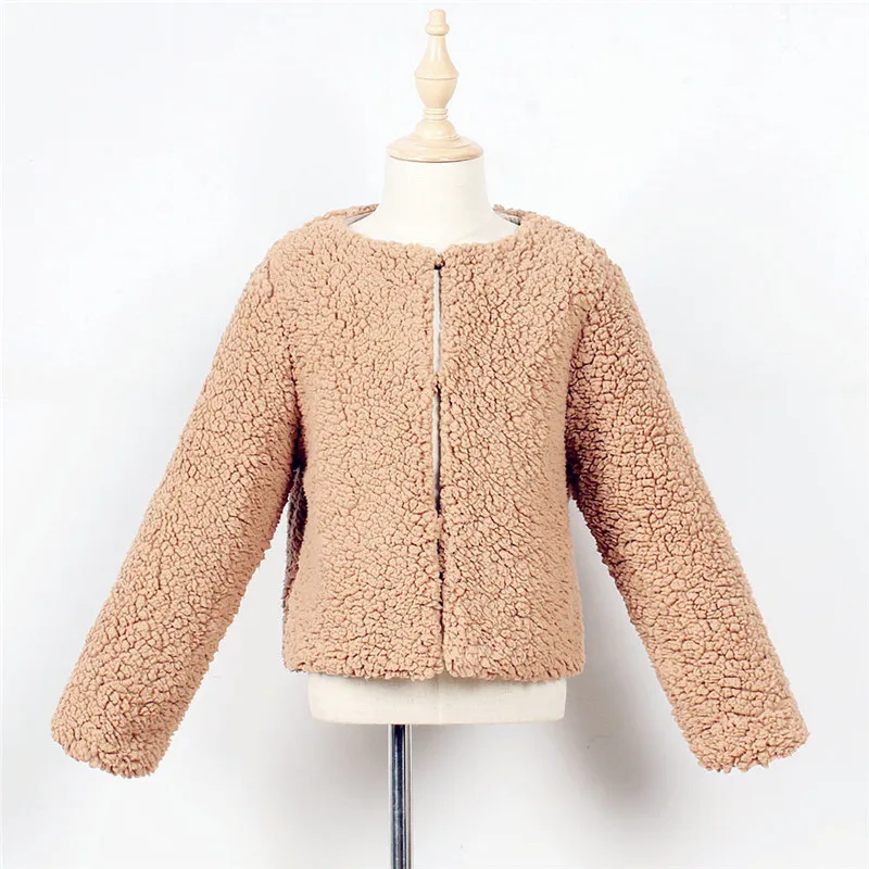Scsech New Baby Girls Coats Jackets Winter Long-Sleeve Faux Fur Coats For Girls Hooded Warm Jackets Clothes Girls Outerwear S8121 (8)