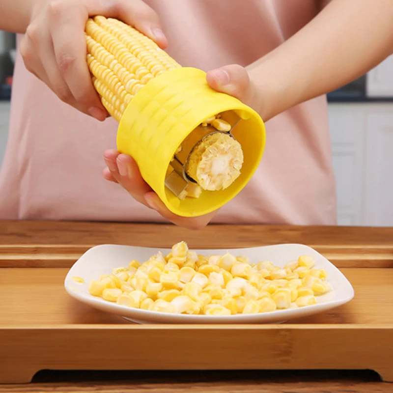 

1Pc Creative Home Gadgets Corn Stripper Cob Cutter Remove Kitchen Accessories Cooking Tools Vegetables Slicer