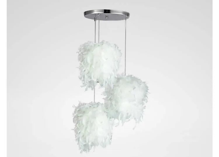 

A1 French garden simple single head three head combination feather meal chandelier bedroom hallway Cafe Cafe ZL352