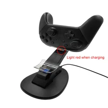 USB двойной контроллер зарядное устройство зарядная док-станция для nintendo Switch Pro Контроллеры с светодиодный индикатором