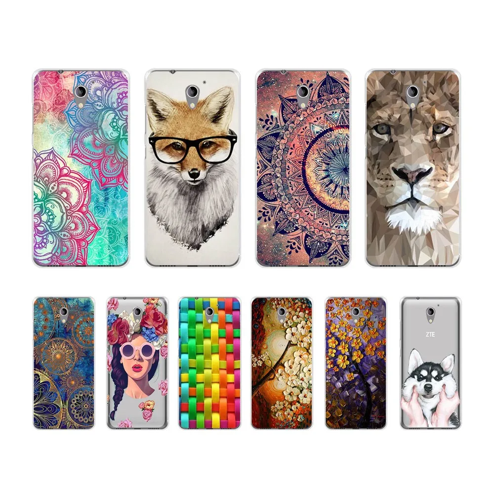 

lovely Fashi Case for ZTE Blade A510 Coloured Drawing Soft Silicone TPU Protective Covers For ZTE A510 BA510 A 510 Phone