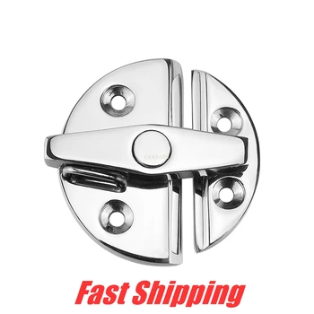 

316 Stainless Steel Marine Door Cabinet Hatch Round Turn Deck cover Button Twist Catch Latch for yacht Boat Hardware Accessories