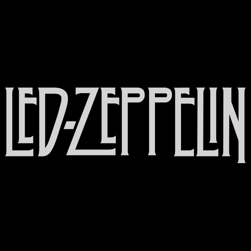 Для Led Zeppelin Rock Band, Виниловая наклейка на окно автомобиля, Стайлинг автомобиля - Цвет: Черный