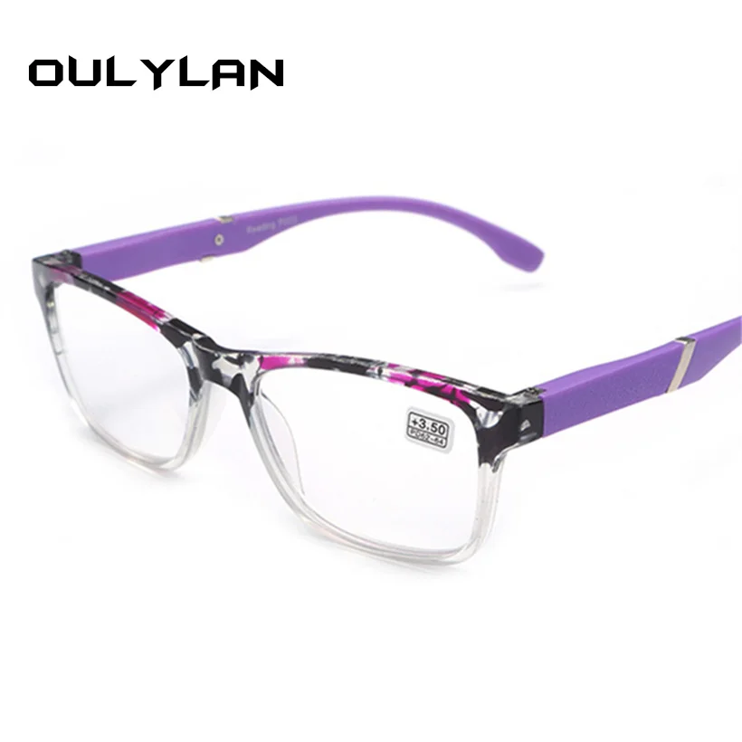 

Oulylan Hyperopia Reading Glasses Men Women Classic Resin Lens Presbyopic Reading Glasses +1.5 +2.0 +2.5 +3.0 +3.5+4.0
