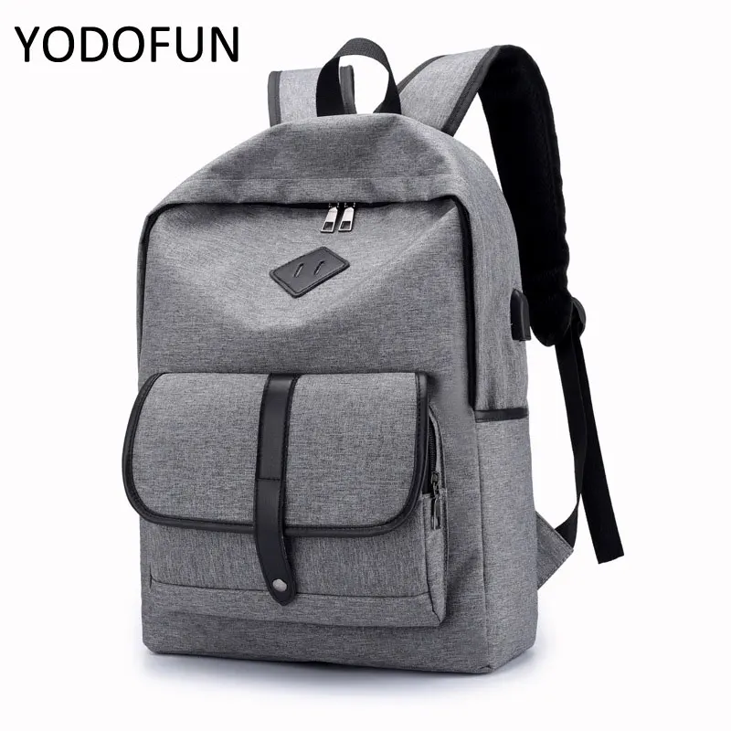 

Casual Men 15.6 Laptop Backpack Anti Theft Backpack Usb Charging Student School Notebook Bag Oxford Waterproof Travel Backpack