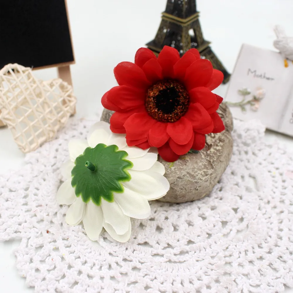 10pcs/lot 6.5cm Artificial Mini Silk Sunflower Head artificial flowers for Garden wedding car home decoration scrapbooking 10pcs/lot 6.5cm Artificial Mini Silk Sunflower Head artificial flowers for Garden wedding car home decoration scrapbooking