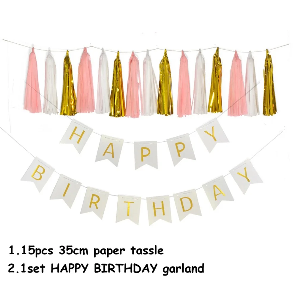 

Happy Birthday Party Decorations Wedding Decorations Letter Paper Tassel Confetti Balloons Party Decoration Kids Bride To Be