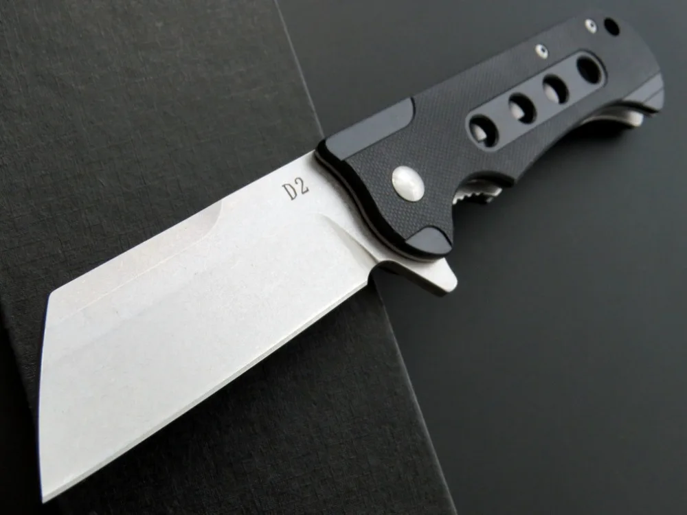 

Karambit 60HRC Folding Knife D2 Blade Titanium G10 Handle with Flipper Tactical Knives Ceramic Ball Bearing Survival Hunting
