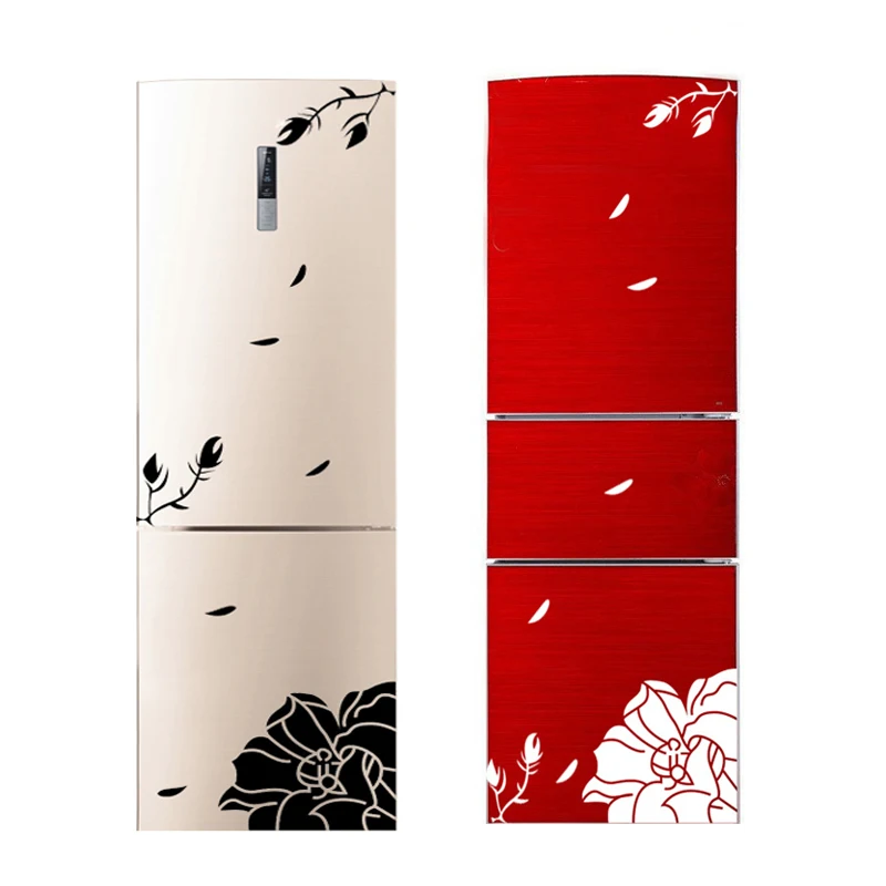 1 مجموعة ماغنوليا زهرة الجدار ملصق 3D فراشة الثلاجة ملصقات غرفة المعيشة ملصقا ذاتية اللصق ورق الجدران غرفة نوم الديكور