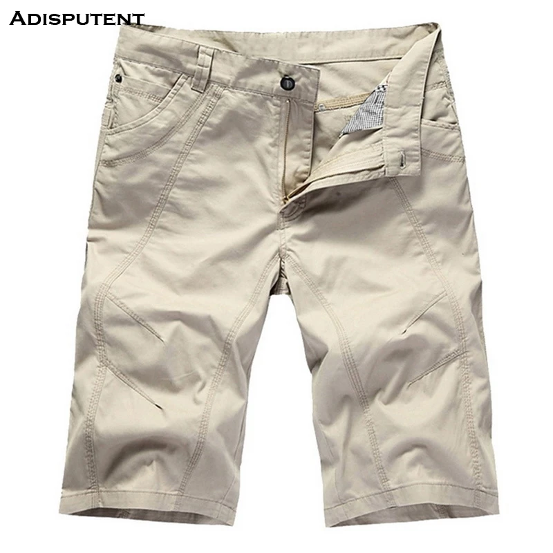 Aisputent мужские повседневные шорты Карго рабочие до колен хлопковые мужские свободные спортивные шорты для пробежек с несколькими карманами военные шорты