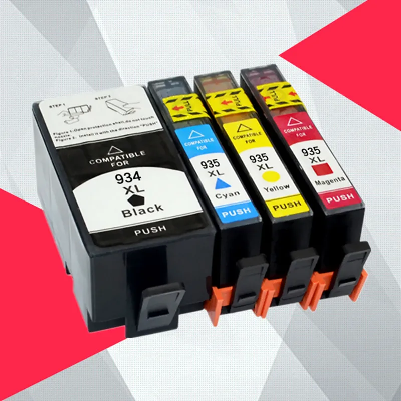 4PK Compatible For HP 934 935 Ink Cartridge With Chip 934XL 935XL for HP OfficeJet Pro