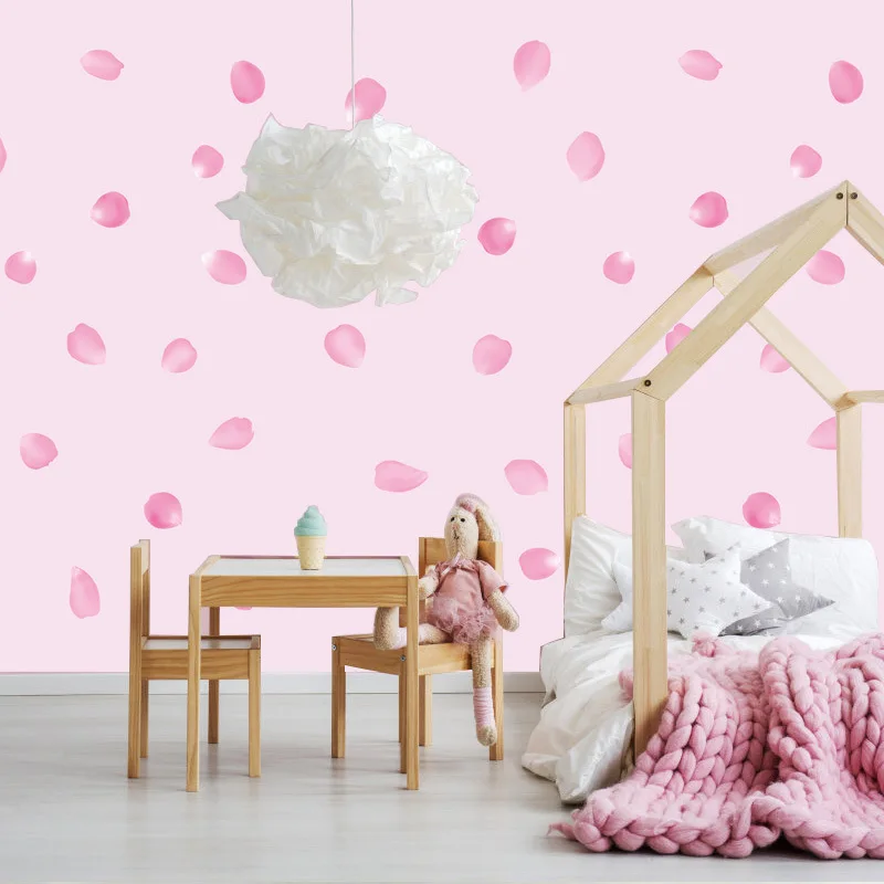 [Fundecor] розовые лепестки самоклеющиеся обои для гостиной спальни комнаты девочек