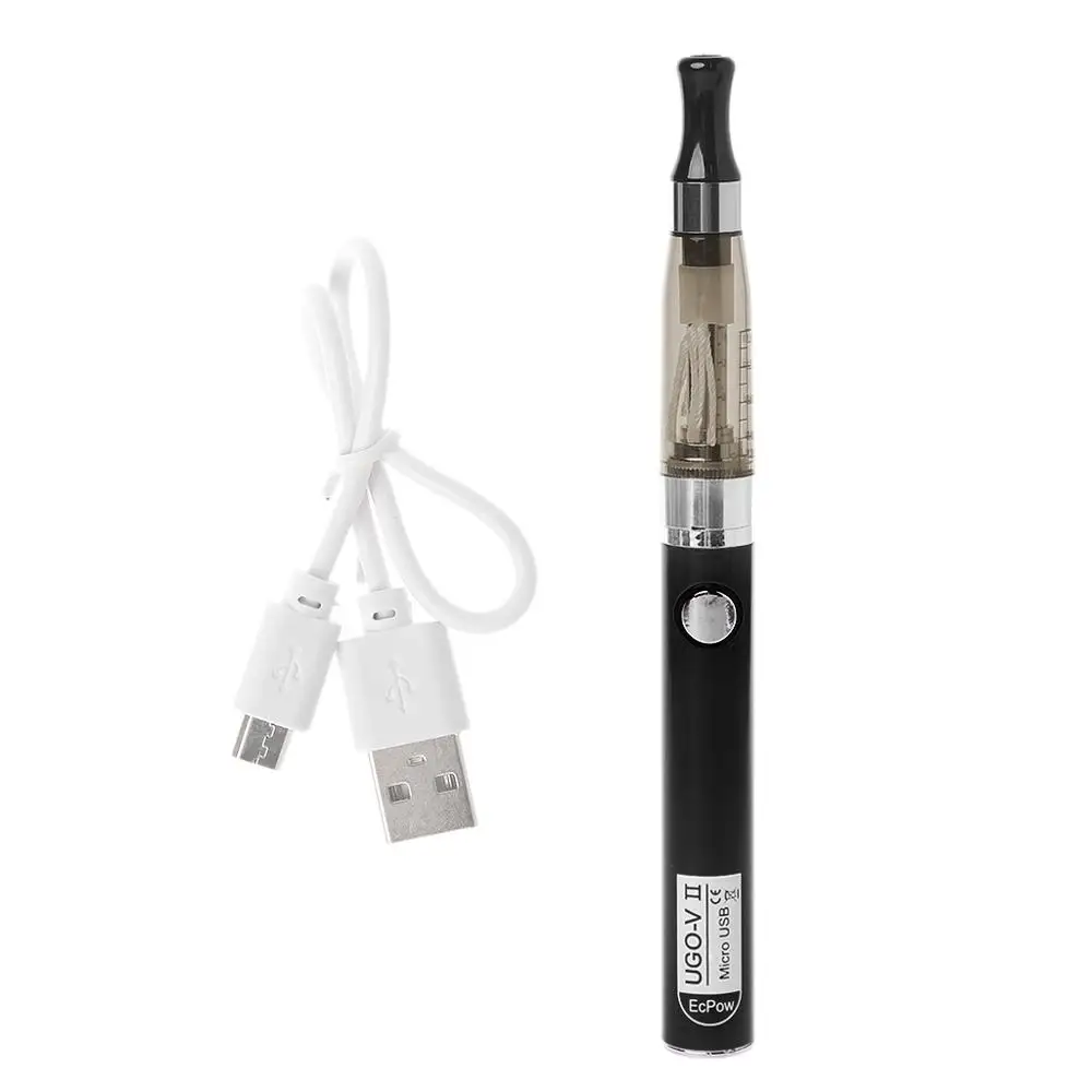 Ugo-V2 650 мАч батарея электронная сигарета с Ce4 испаритель распылитель Vape комплект - Цвет: Черный