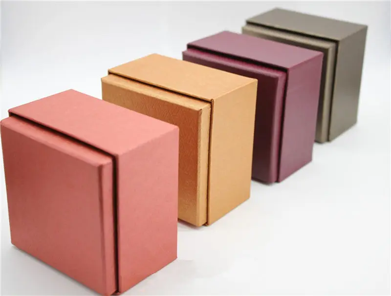 Cardboard Watch Case Storage Box Colorful Watch Holder New Box Organizer Women Jewelry Gift Case