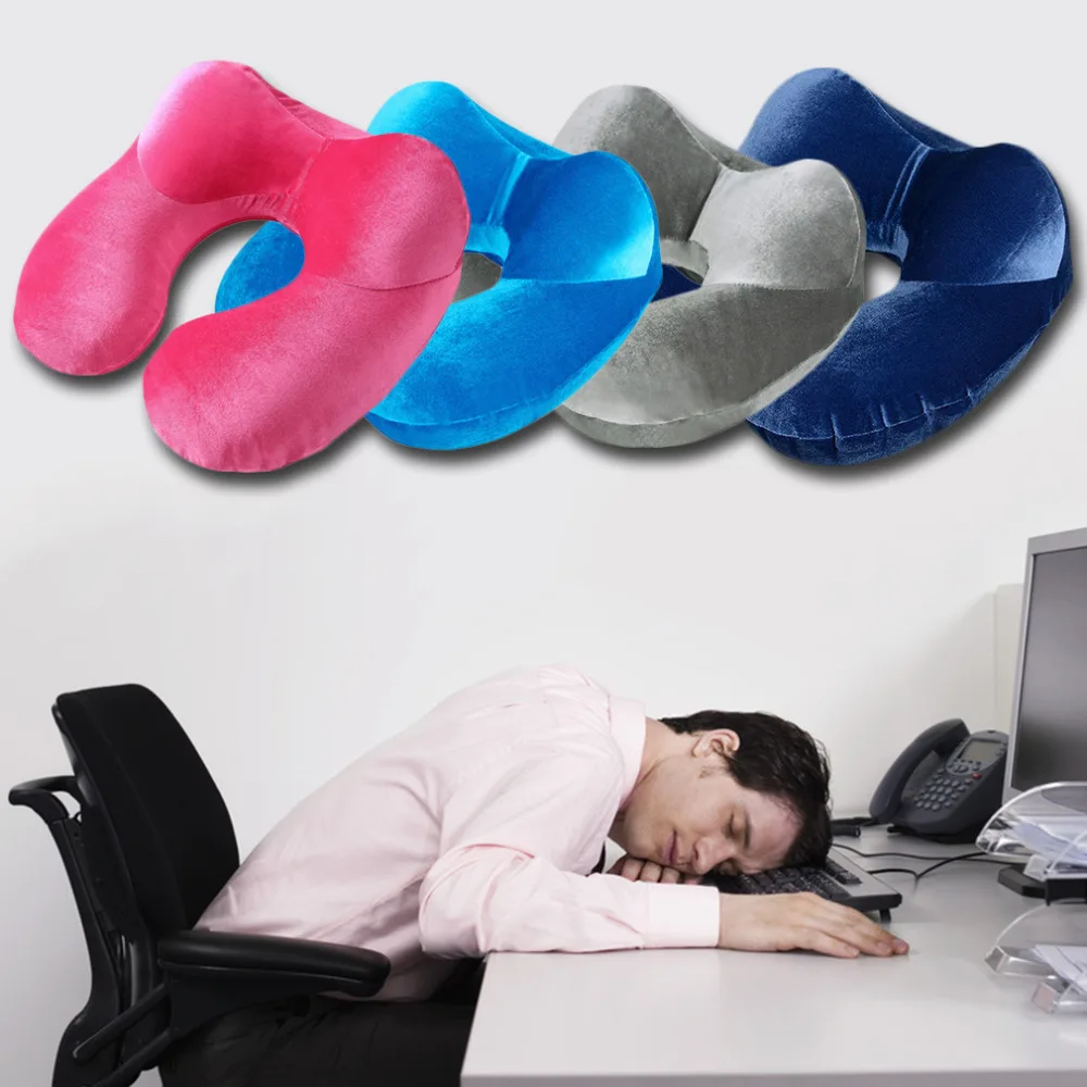 Super Deal Sale Inflatable U Shape Neck Pillow for Airplane Office