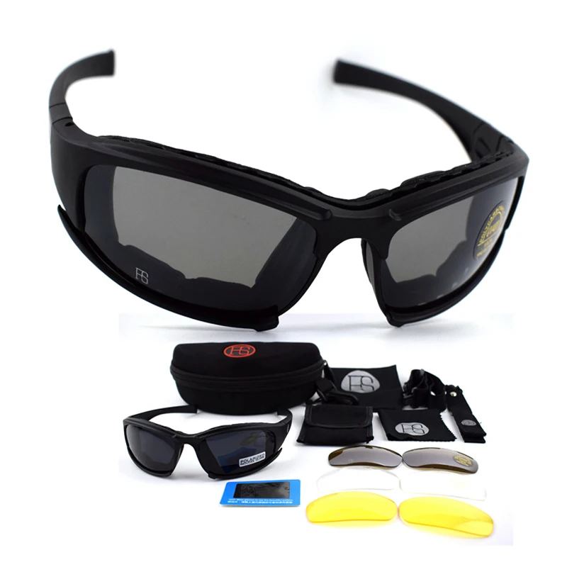 

Hiking Camping Men Outdoor Sport UV400 Protection Sunglasses X7 Polarized Glasses Tactical Hunting Shooting Goggles 4 Lens