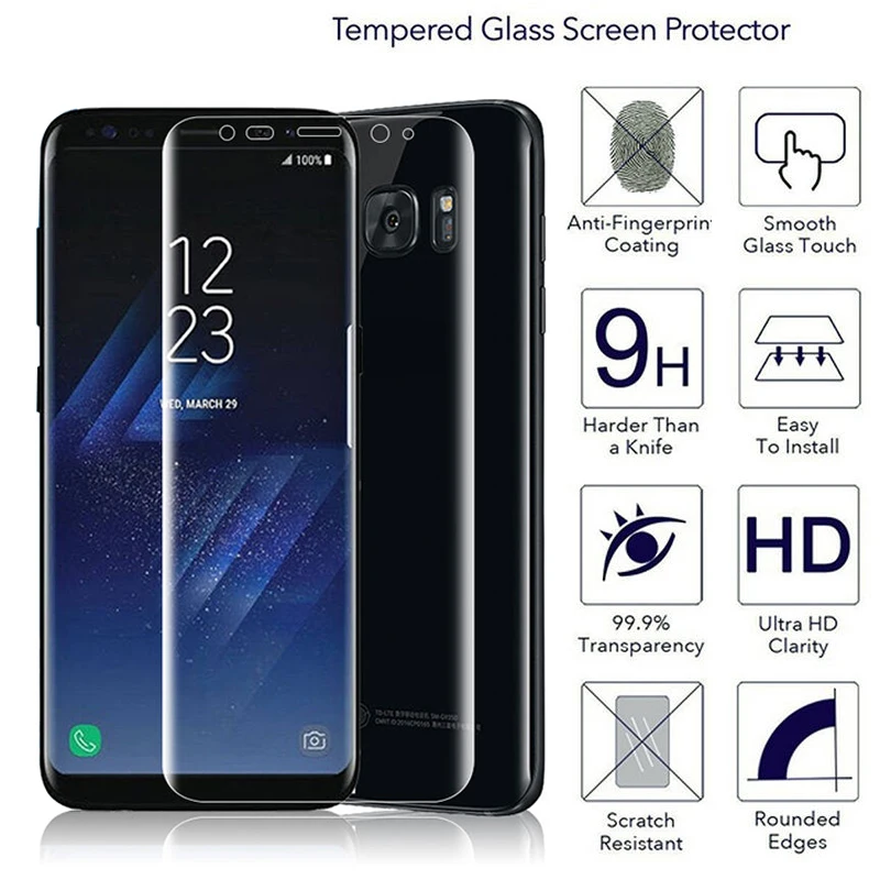 Мягкий Экран протектор для samsung Galaxy S8 S8plus S9 S9plus S7 S7edge S6 edge Note 8 A8 A720 A7 матовая ПЭТ-пленка