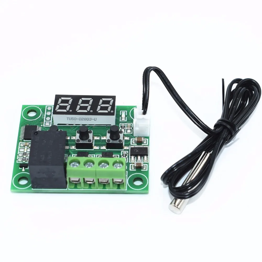 

10PCS W1209 DC 12V heat cool temp thermostat temperature control switch temperature controller thermometer thermo controller