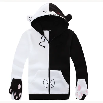 

Danganronpa Monokuma Bear Spring Autumn Cartoon Anime Hoodies Sweatshirt Jacket Cosplay Costume For Woman/man