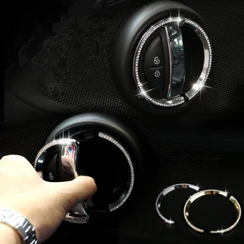 

NEW! Luxury Crystal interior door car accessories For mini cooper s one F55 F56 F54 clubman F60 countryman styling
