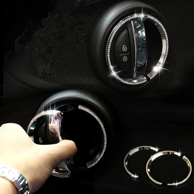 New Luxury Crystal Interior Door Car Accessories For Mini Cooper S