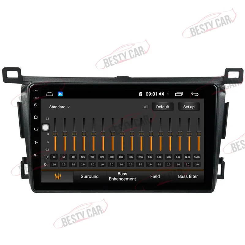Best 9" Android Car Multimedia Player GPS Stereo for Toyota RAV4 2012~2016 2017 2018 Head Unit Radio DSP 2.5D+IPS Built in 4G 3