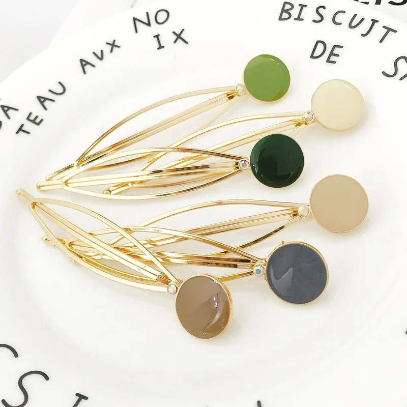 

Simple Hair Clip for Women Elegant Korean Design Barrette Stick Hairpin