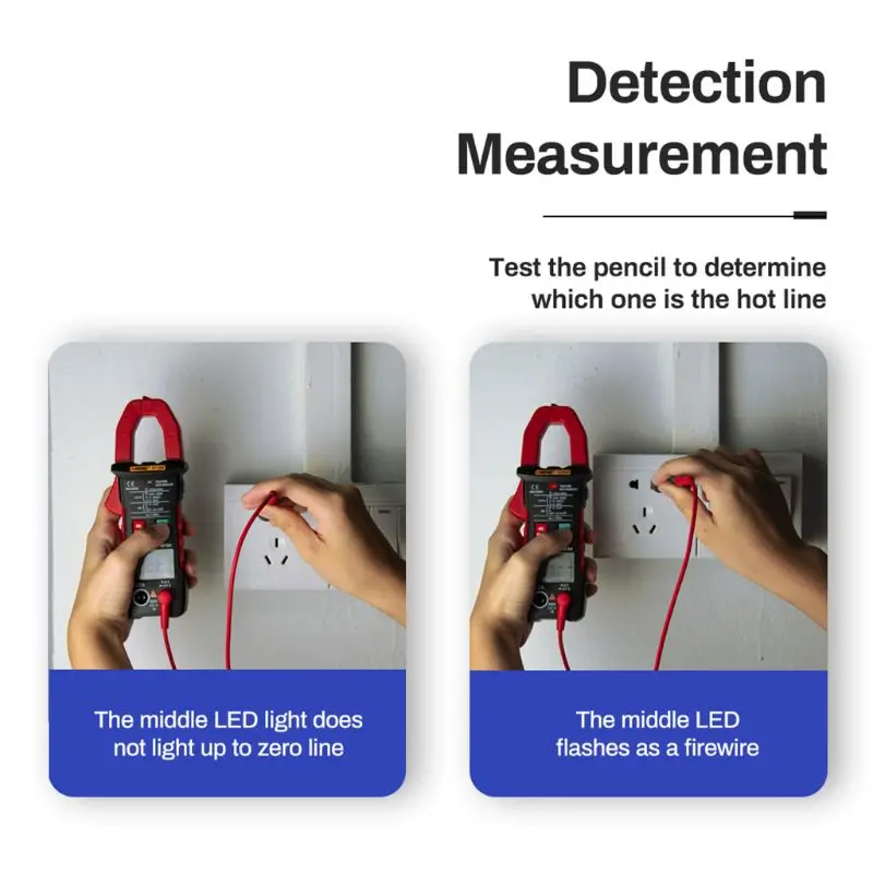 ANENG ST205 цифровой клещи аналоговый мультиметр токовые клещи DC/AC Интеллектуальный автоматический измеритель диапазона с тестером температуры