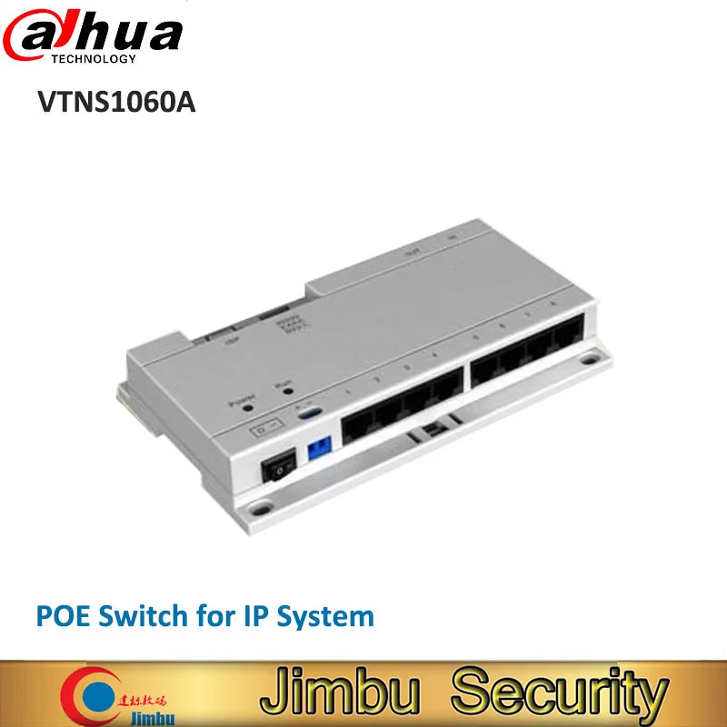 

Dahua POE Switch VTNS1060A with DC24V 2A power adapter for IP System dahua IP Video door phone POE switch VTNS1060A without logo