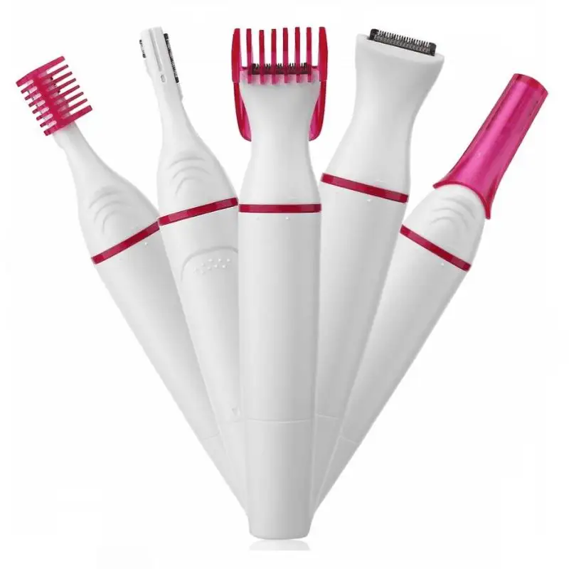 

Developfly 5 in 1 High Quality Nose Hair Trimmer Nasal Wool Implement Nose Hair Cut Washed Trimmer Clipper And Hair Razor Epil