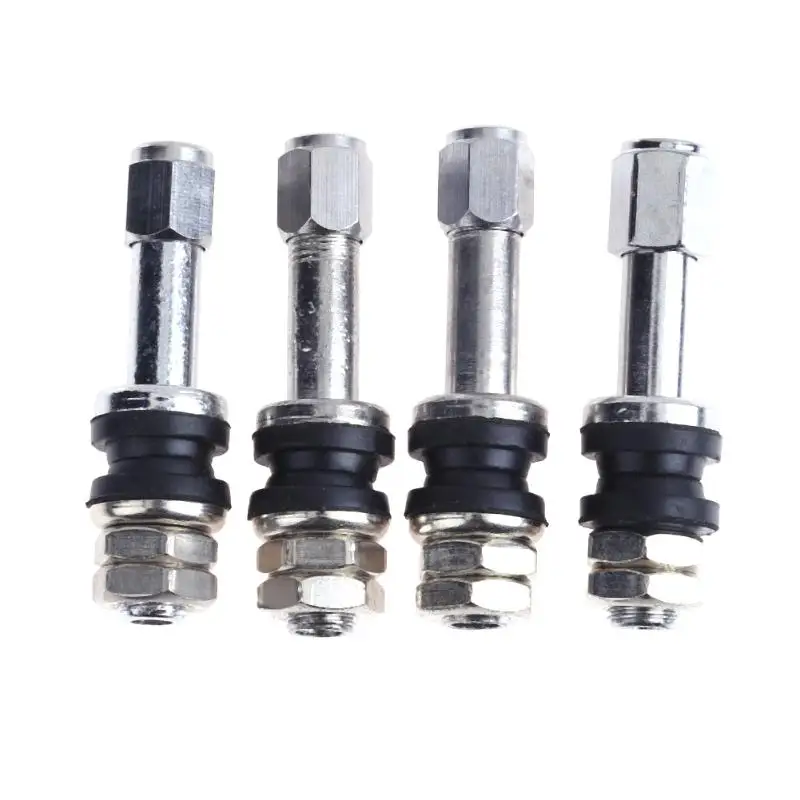 4pcs/set Bolt in Aluminum Tubeless Wheel Tire Valve Stems with Dust