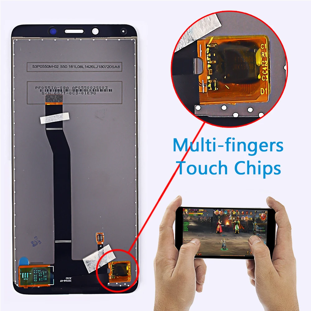 5.45 inch LCD Display For Xiaomi Redmi 6A Touch Screen Digitizer Assembly Frame 1440*720 For Redmi 6A LCD Repair Part