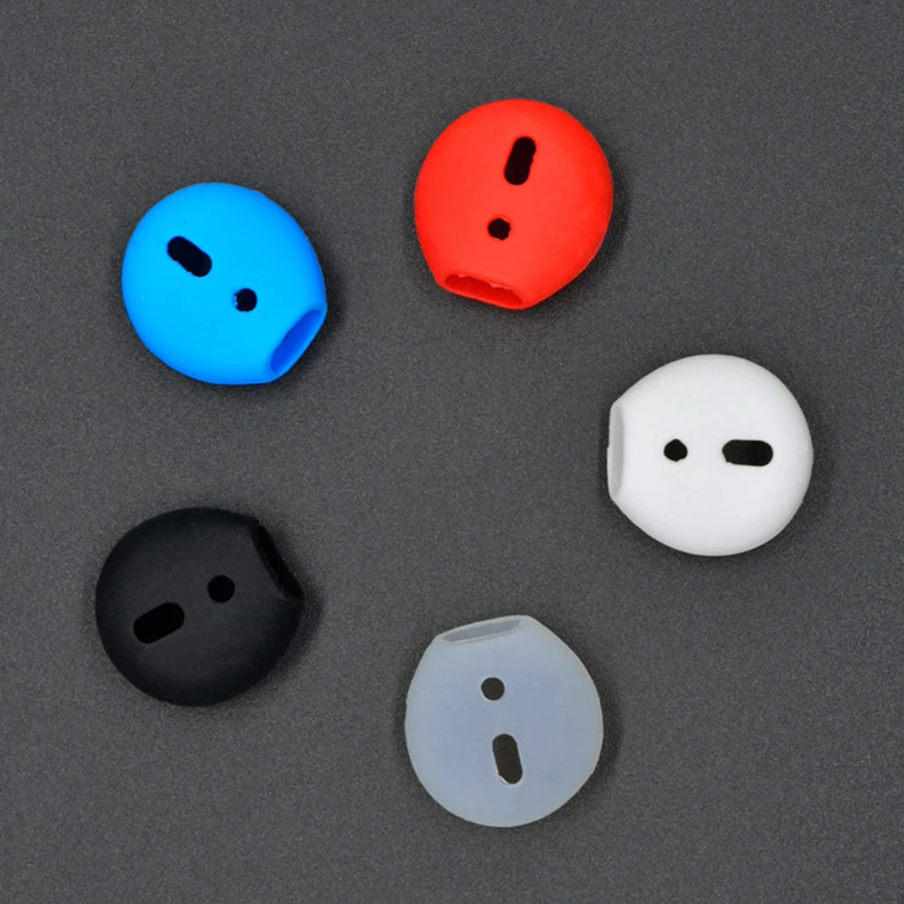 

A Pair Shockproof Soft Silicone Earbuds Case For Apple AirPods Earphone Replacement Earplug Protector Ear pads Case For Headset