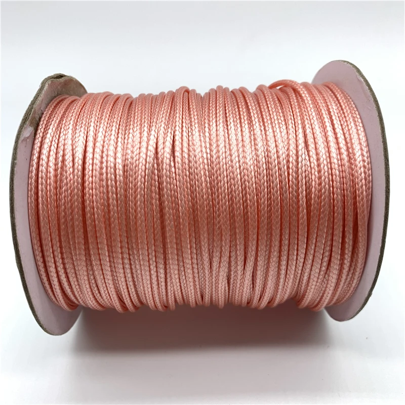 

0.5/0.8/1/1.5/2mm Mauve Waxed Cotton Cord Waxed Thread Cord String Strap Necklace Rope For Shamballa Bracelet Making
