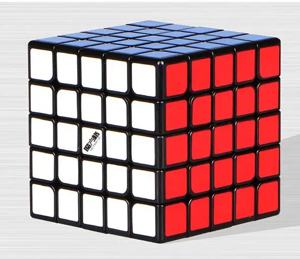 Qiyi Mofangge Wushuang 5x5x5 скоростные магические кубики профессиональные Пазлы кубики обучающие игрушки для детей игрушки для взрослых - Цвет: Черный