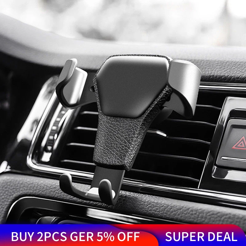 

Car Phone Holder For Phone In Car Air Vent Mount Stand No Magnetic Mobile Phone Holder Universal Gravity Smartphone Cell Support